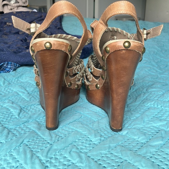 Aldo platform wedge strappy heels size 6.5 - Picture 5 of 10